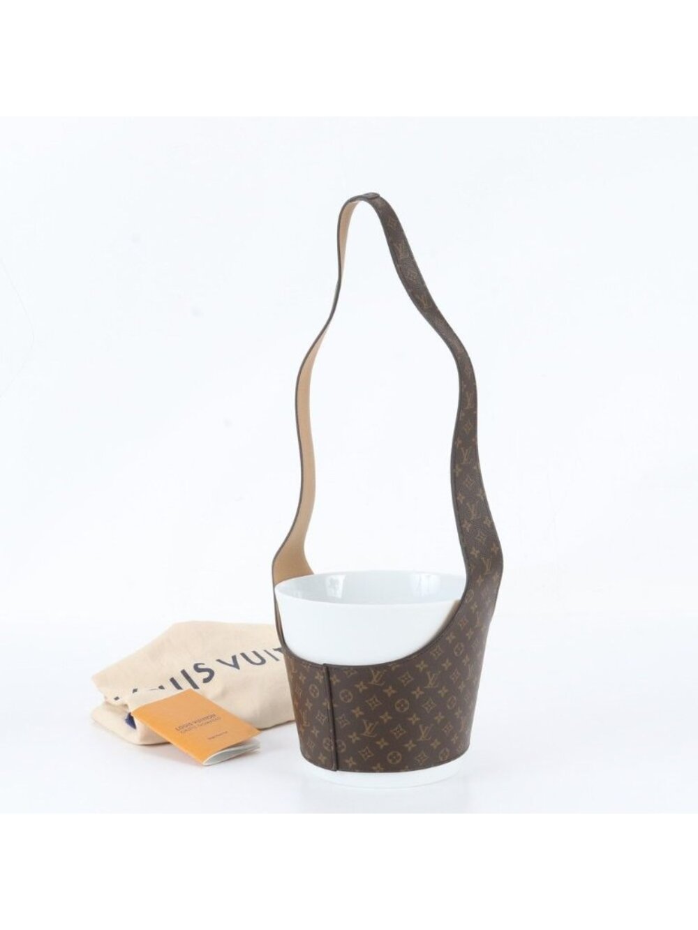 Louis Vuitton Monogram Object Nomade Floral Pot Leather Flower Pot Interior